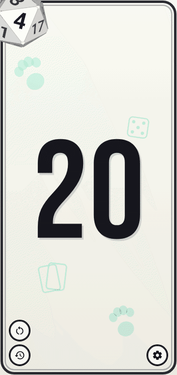 Animation d'un lancer de dé D20